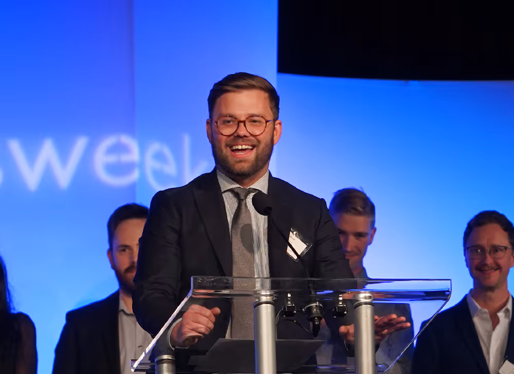 Brett Colvin at the Future of Law Awards