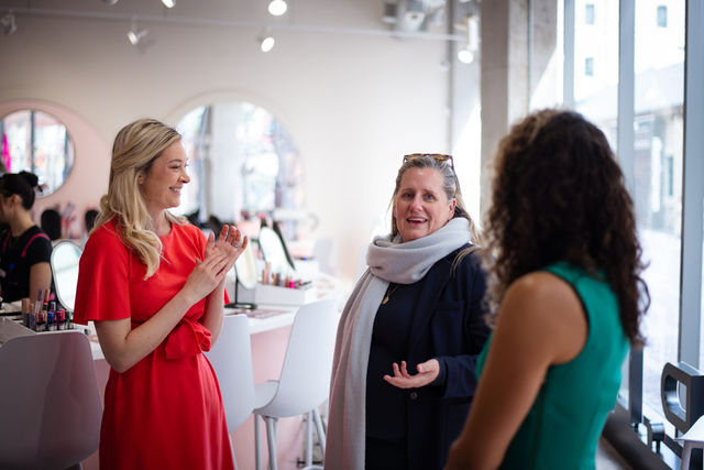 A moment from the Gloss & Gravitas gathering 8