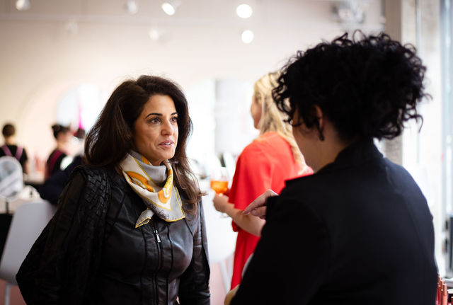 A moment from the Gloss & Gravitas gathering 15