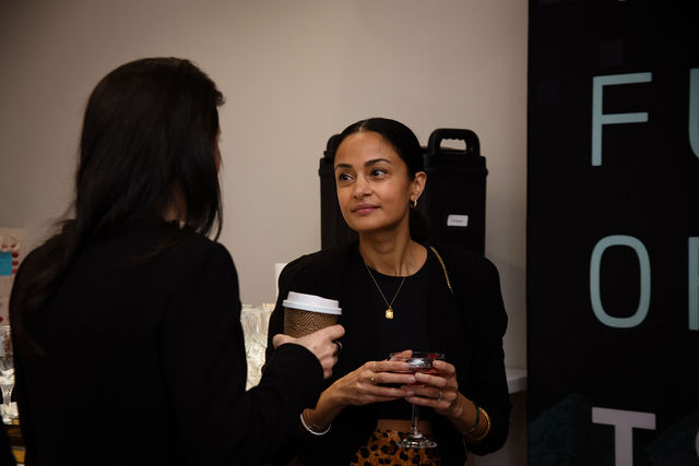 A moment from the Gloss & Gravitas gathering 16