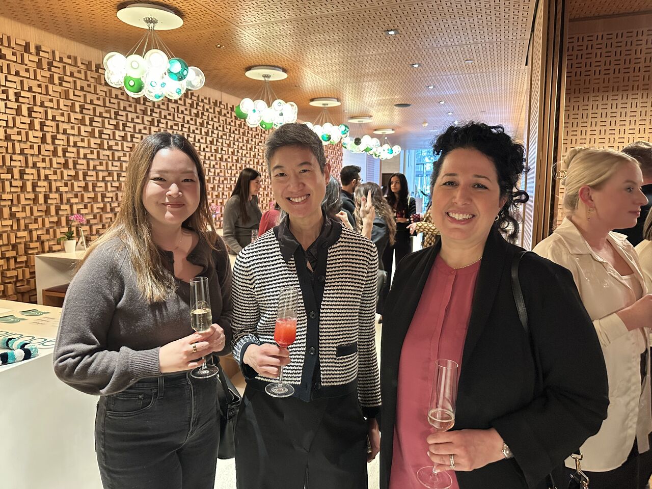 Three High Tea guests gathered together