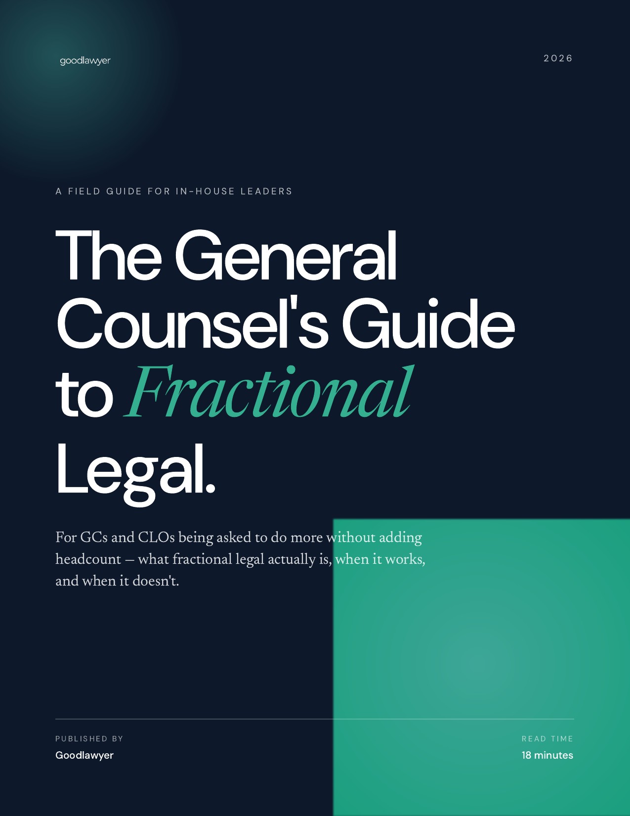 Cover of The General Counsel's Guide to Fractional Legal